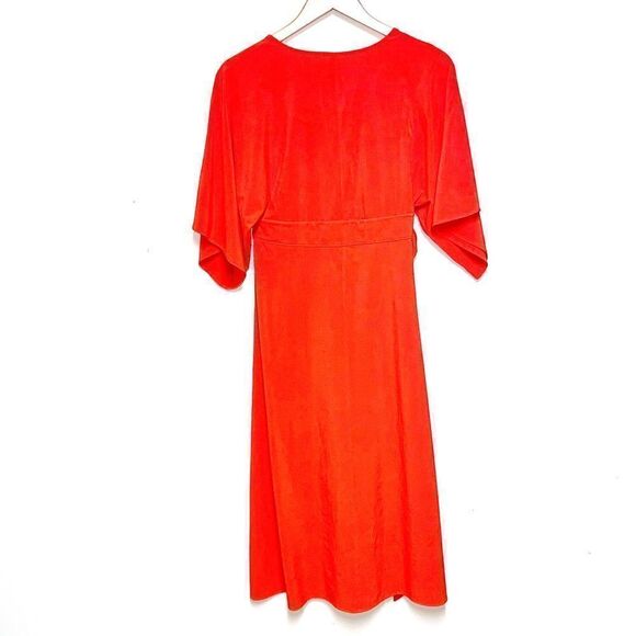 NWOT Athleta Womens Vermillion Calistoga Wrap Midi Dress Womens S - Picture 5 of 10